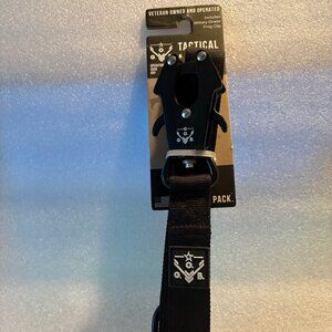 Operation Good Boy OGB MILITARY TACTICAL 5' BLACK DOG LEASH Frog Clip Veteran